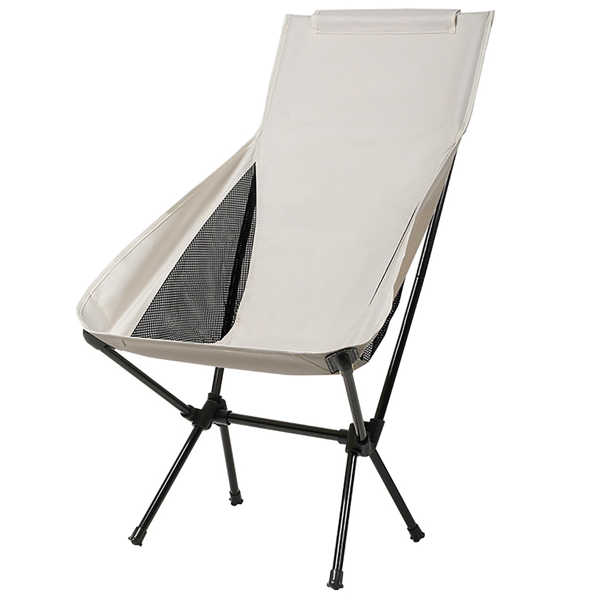 Wind Tour Portable Camping Chair Lightweight Foldable Outdoor Chair for Hiking Camp Backpacking Lawn Beach Fishing Picnic with Carry Bag (Black)