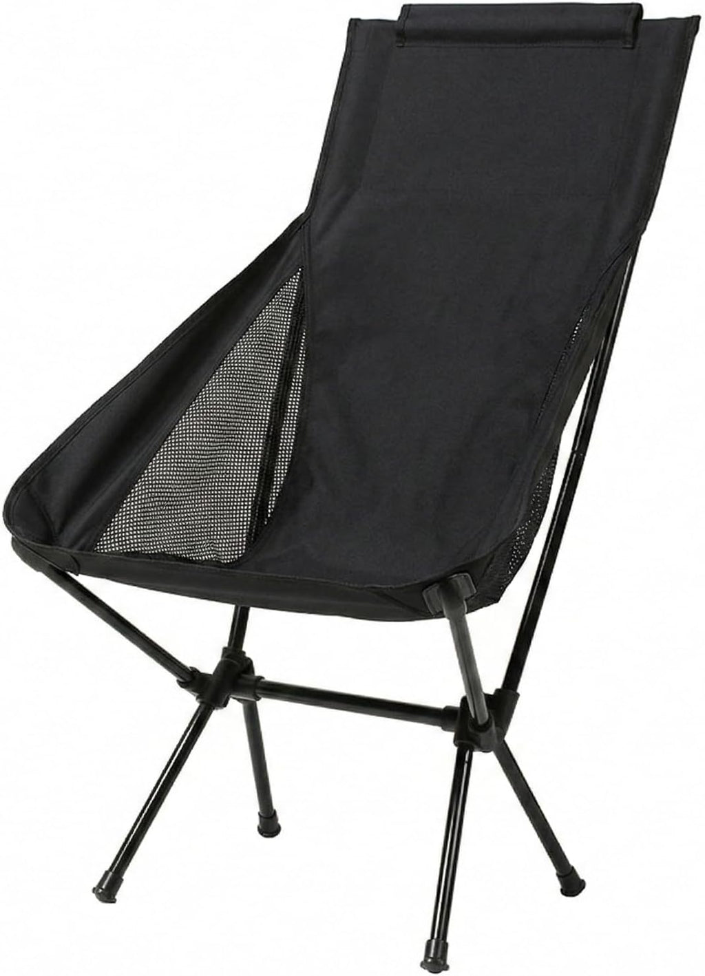 Wind Tour Portable Camping Chair Lightweight Foldable Outdoor Chair for Hiking Camp Backpacking Lawn Beach Fishing Picnic with Carry Bag (Black)