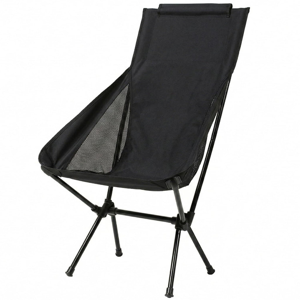 Wind Tour Portable Camping Chair Lightweight Foldable Outdoor Chair for Hiking Camp Backpacking Lawn Beach Fishing Picnic with Carry Bag (Black)