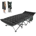 Big RED Camping Sleeping Cot, 5-Position Folding Cot/Lounge Chair with Mattress, Folding Sleep Camp Cots for Adults, Heavy Duty Lounge Chairs for Outside, Beach, Lawn
