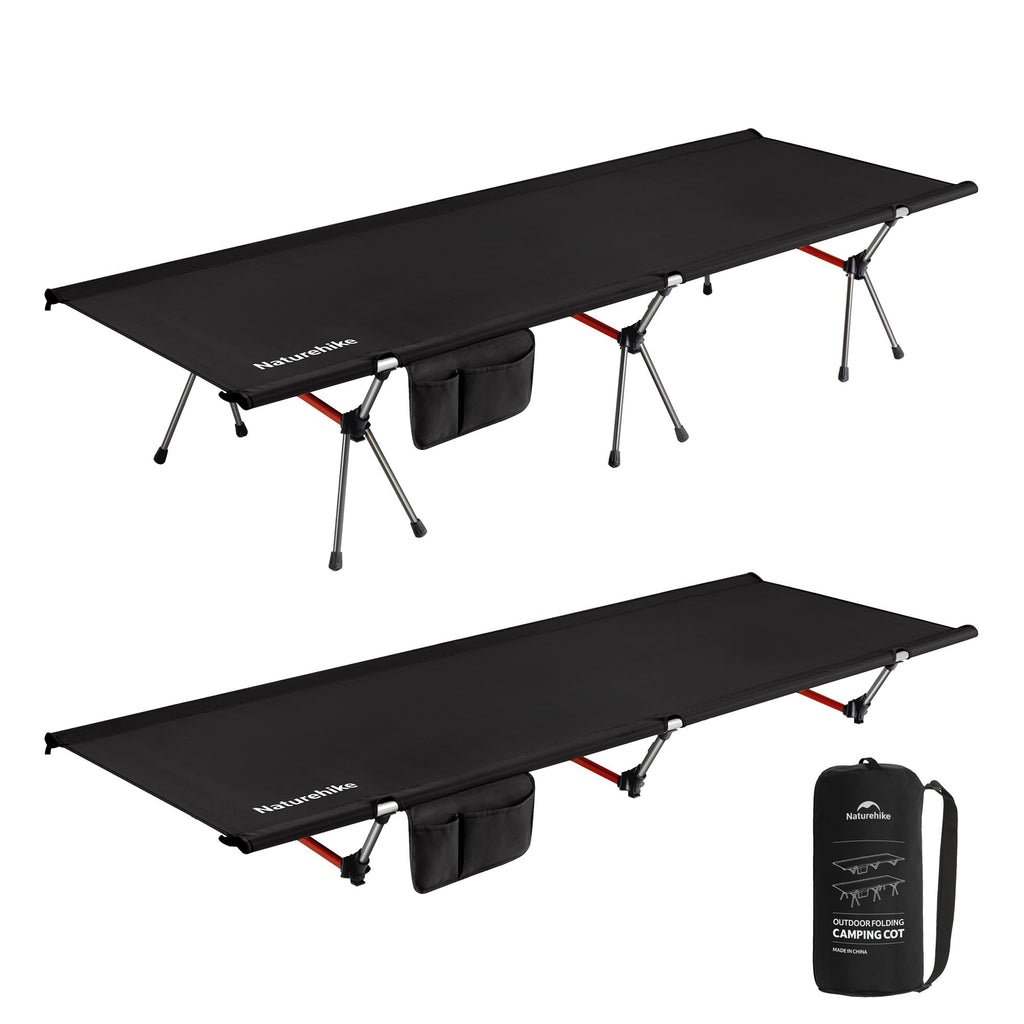Naturehike ArmyWild Folding Camping Cot, Height Adjustable Ultralight Backpacking Cot, Portable Camping Bed for Camping Hiking Travel Home