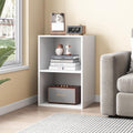 NELYE Basic Open Shelf Bookcase - 4-Tier Wooden Cube Storage Shelves Split Bookshelf, Oak