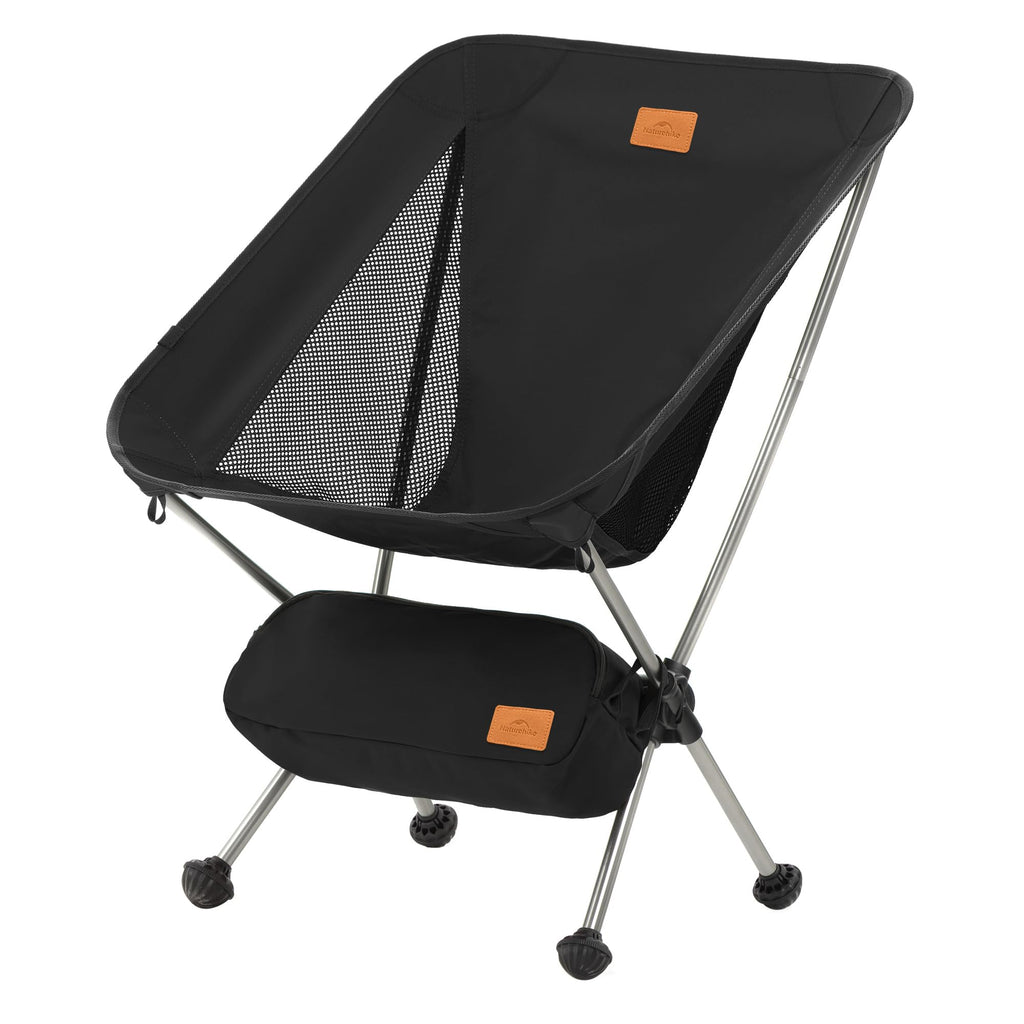 Naturehike YL08 Ultralight Camping Chair, 2.38 LBS Portable Backpacking Chair with Anti-Sinking Feet, Lightweight Compact Folding Hiking Camp Chair