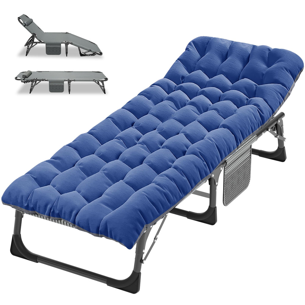 ABORON XXL Camping Cot for Adults, Oversized 78"×32" Folding Camping Bed, 900LBS Heavy Duty Outdoor Sleeping Cot with Mattress Pad, 1200D Oxford, Portable with Carry Bag