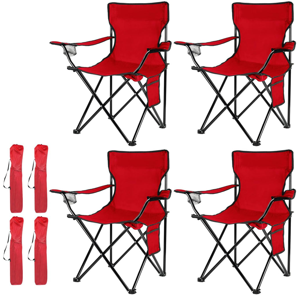 Damei century 4Pack Folding Camping Chairs-Lightweight, Installation-Free, Portable Chair for Beach, Lawn, Outdoor Sports