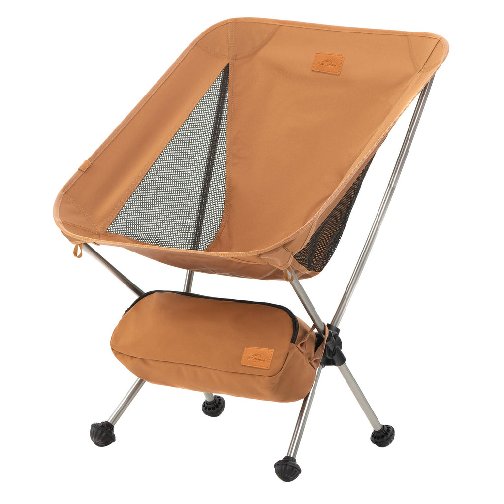 Naturehike YL08 Ultralight Camping Chair, 2.38 LBS Portable Backpacking Chair with Anti-Sinking Feet, Lightweight Compact Folding Hiking Camp Chair
